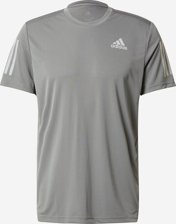 Maglia funzionale 'Own The Run' di ADIDAS SPORTSWEAR in grigio: frontale