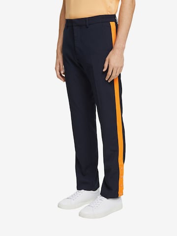 Regular Pantalon à plis ESPRIT en bleu