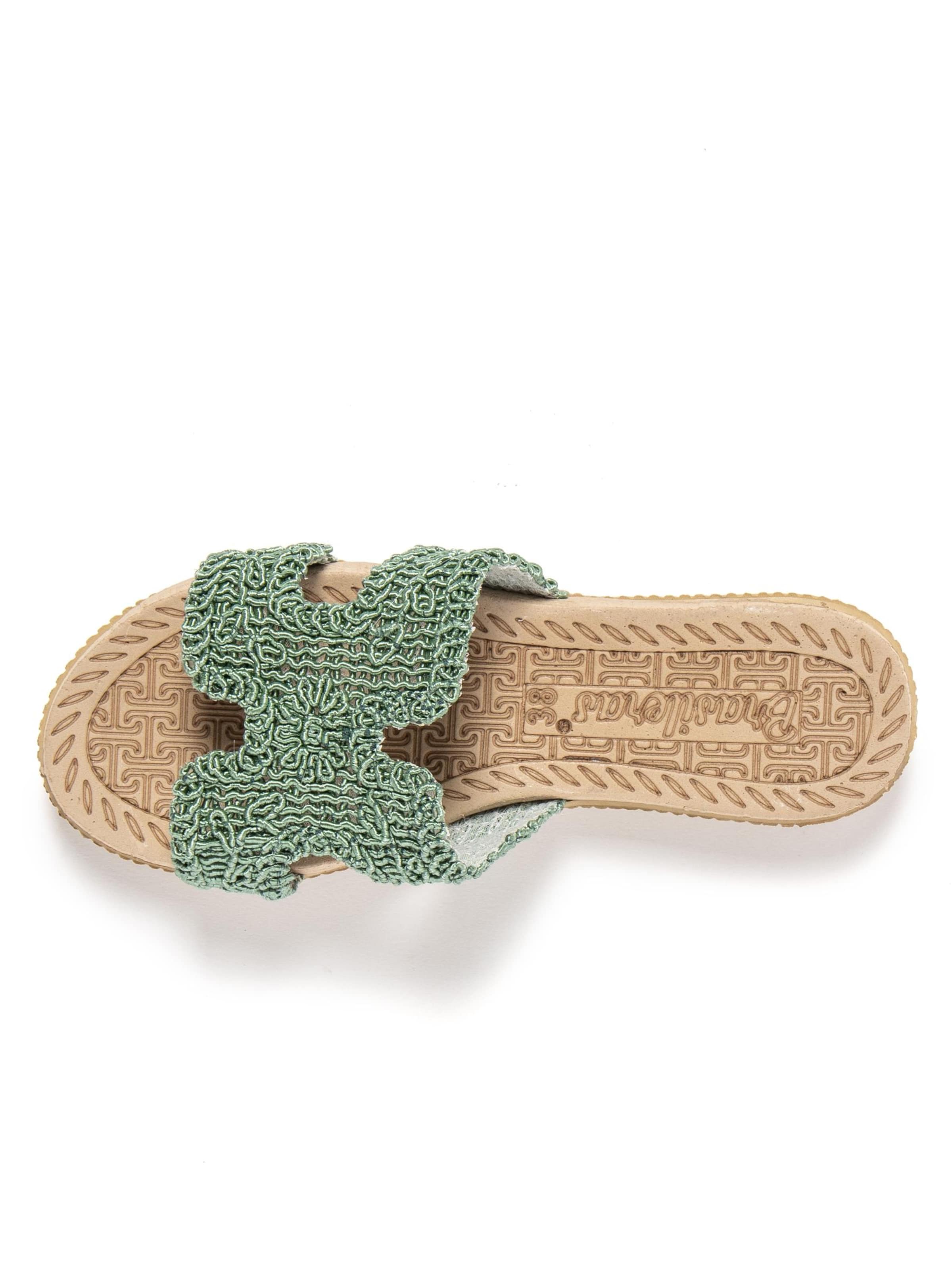 Brasileras Slippers 'Braida' in Green