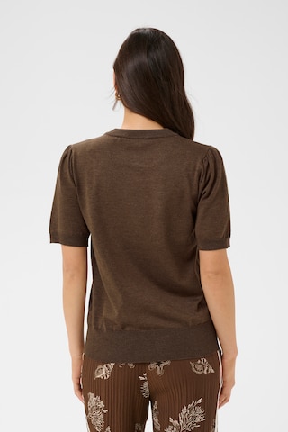 SAINT TROPEZ Sweter 'SZMila' w kolorze brązowy