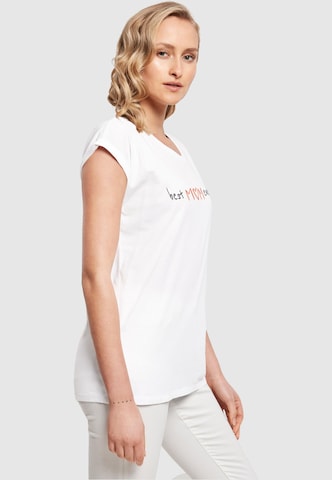 Merchcode T-Shirt 'Mothers Day - Best mom ever' in Weiß