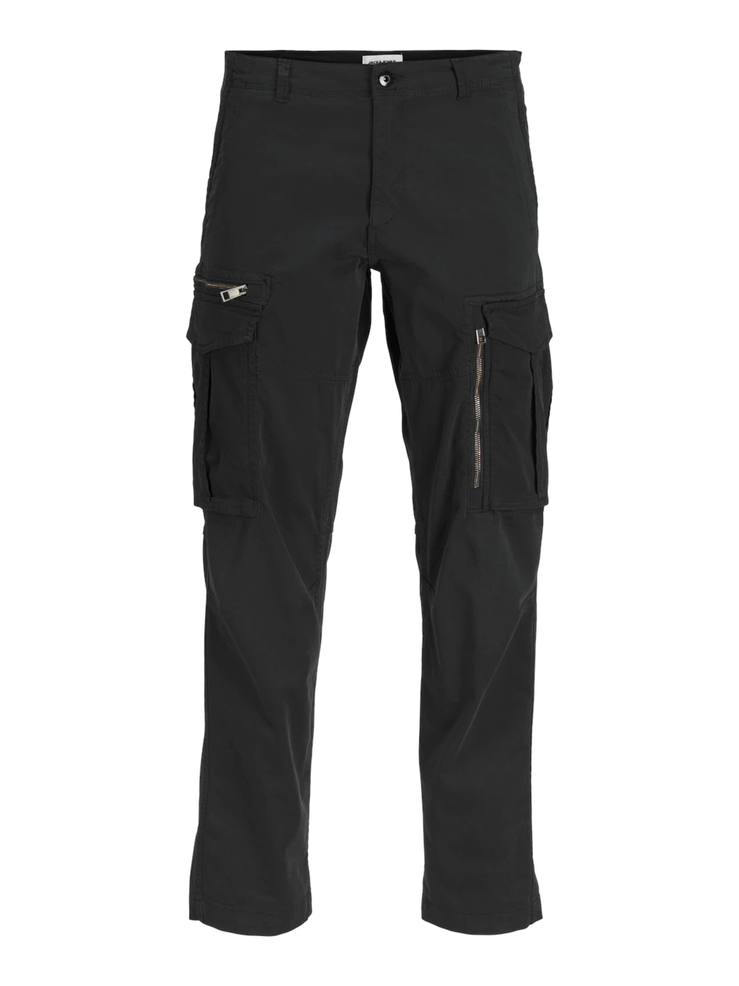 JACK & JONES Regular Cargo trousers 'JPSTKane JJCruise' in Black: front