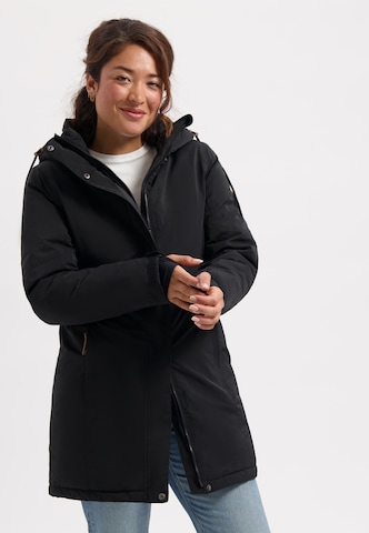 Travelin Winterjacke 'Ulla' in Schwarz: predná strana