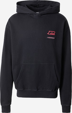 PegadorSweater majica 'Hawkins' - crna boja: prednji dio