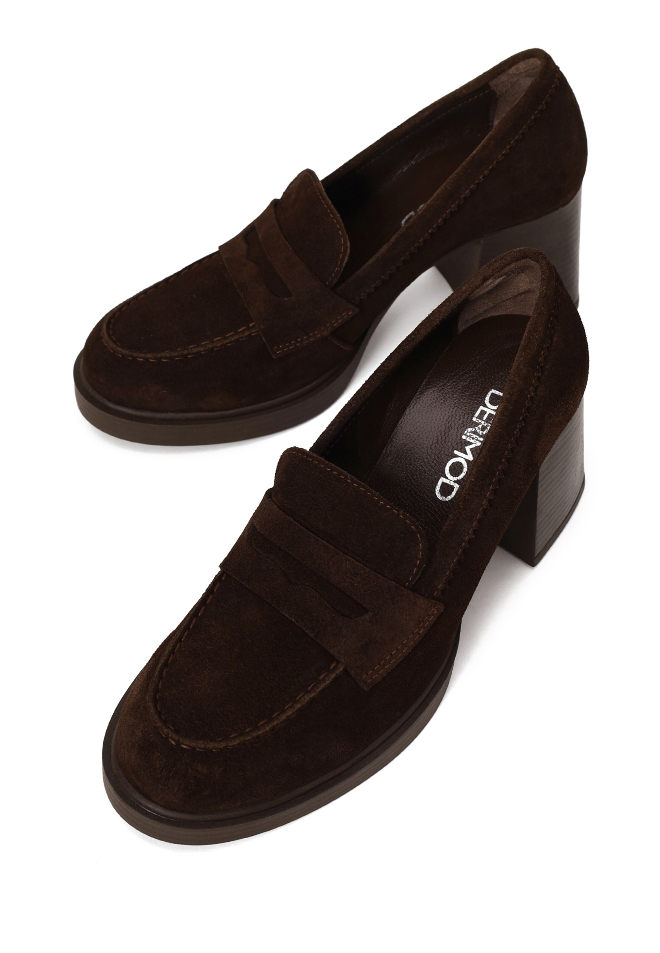 Derimod Pumps met hoge voorkant in Bruin