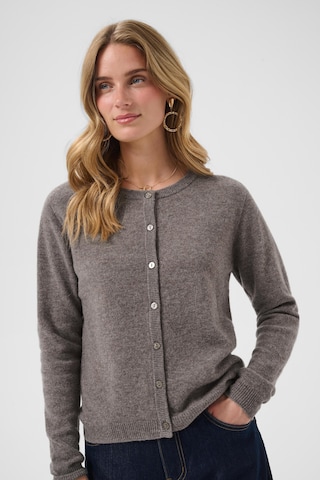 Cream Cardigan i brun
