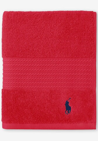 Ralph Lauren Home Shower Towel 'PLAYER' in Red