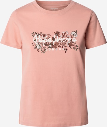 T-shirt 'ROSALIND' Pepe Jeans en rose : devant