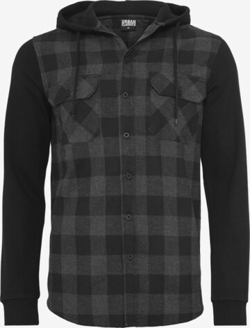 Camicia di Urban Classics in nero: frontale