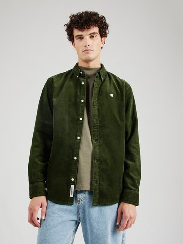 Carhartt WIP Regular fit Overhemd 'Madison' in Groen: voorkant