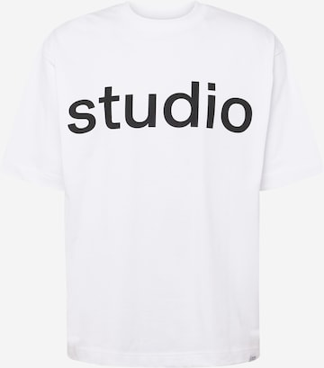T-Shirt Studio Seidensticker en blanc : devant