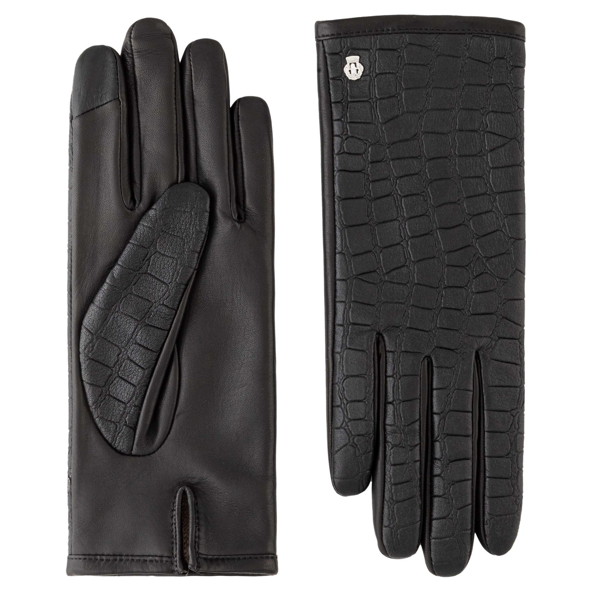 Roeckl Full finger gloves 'ROVERETO TOUCH' in Black: front