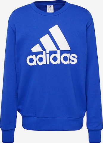 ADIDAS SPORTSWEAR Sportsweatshirt 'Essentials French Terry Big Logo' in Blauw: voorkant