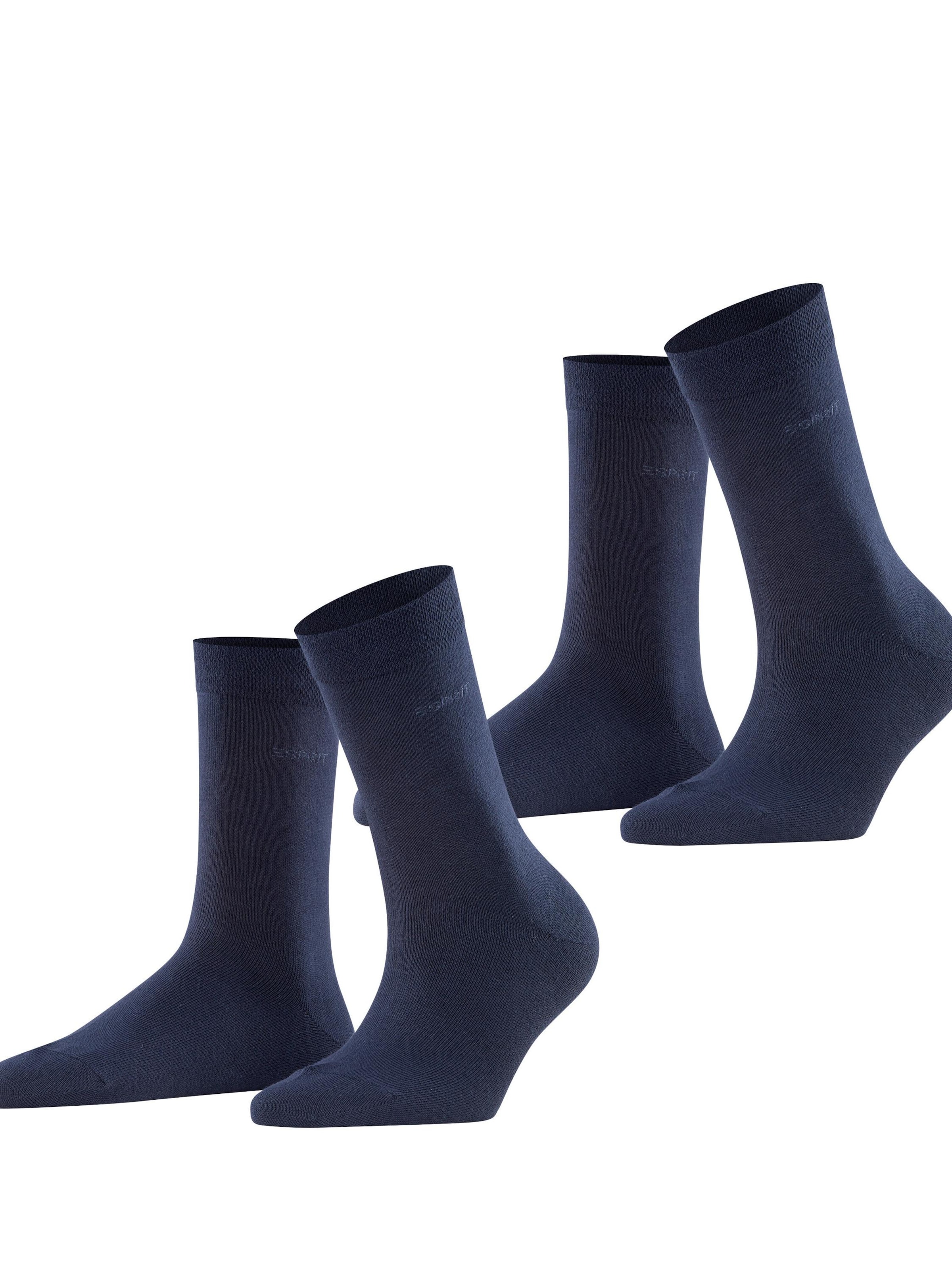 ESPRIT Socken 'Basic Easy 2-Pack'‌‌‌ in Blau: Vorderseite