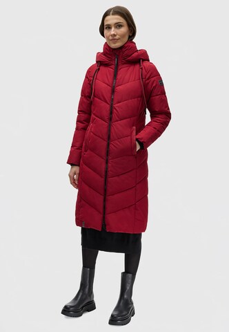NAVAHOO Winter Coat 'Sahnekatzii XIV' in Red: front