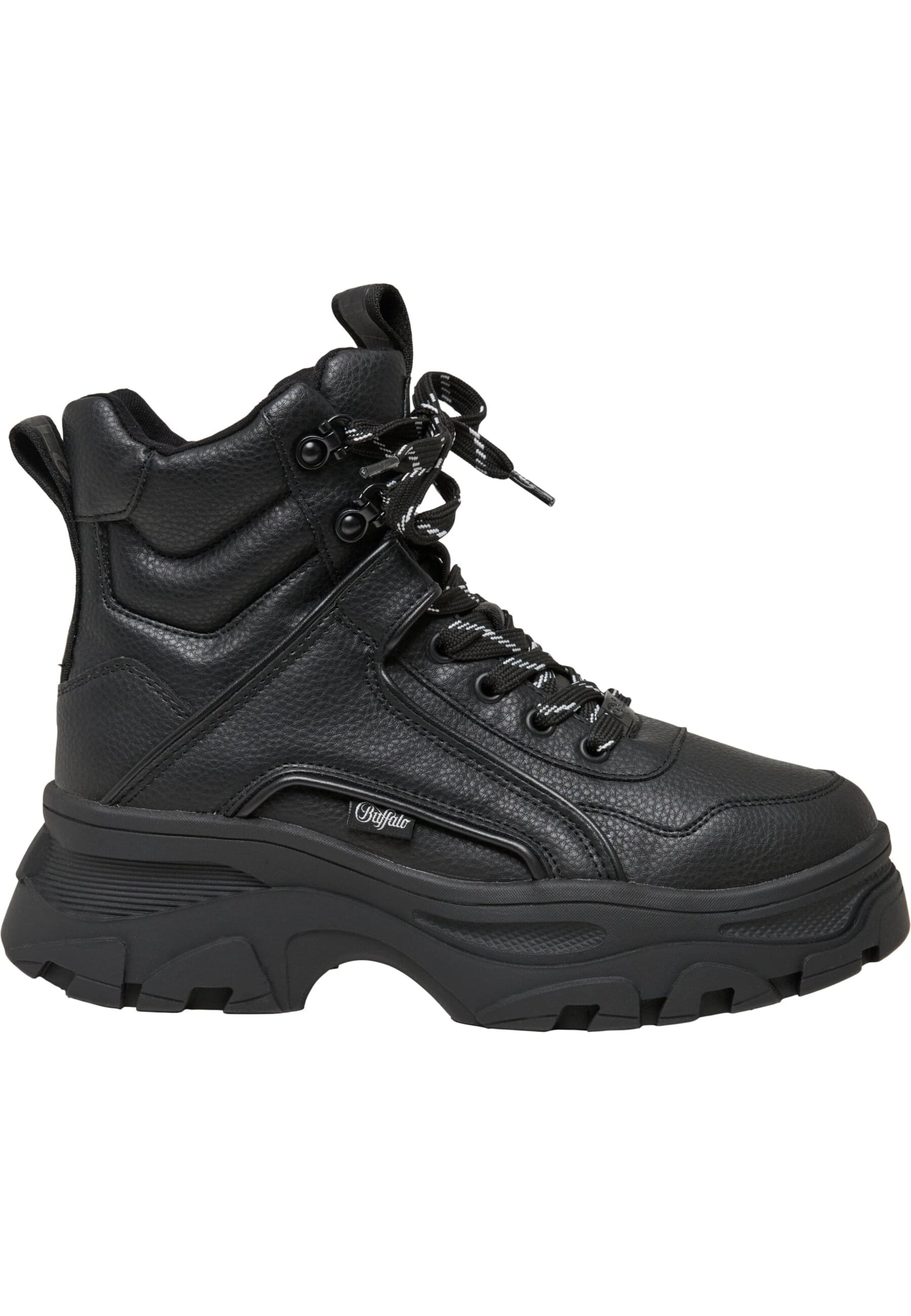 BUFFALO Lace-up boot 'Venom' in Black: front