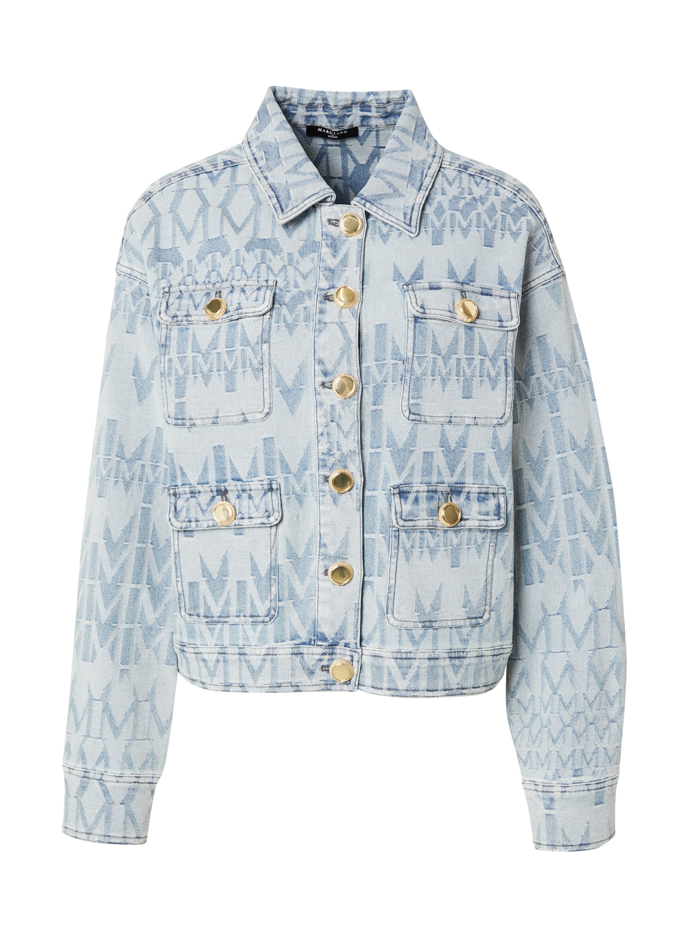 GUESS by Marciano Prechodná bunda 'SARAH' - Modrá: predná strana