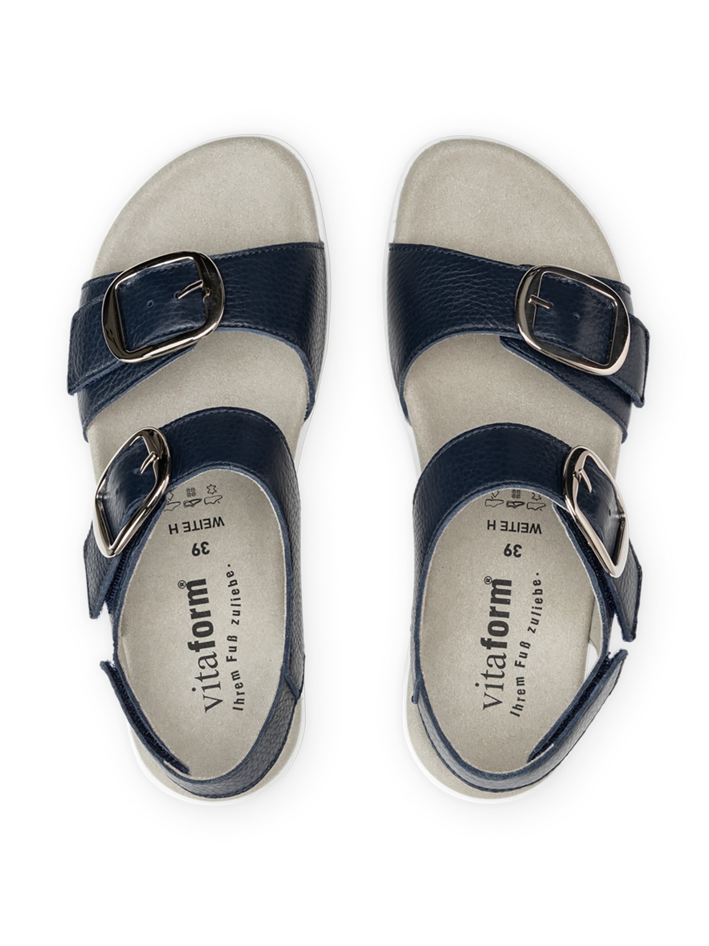 VITAFORM Strap Sandals in Blue