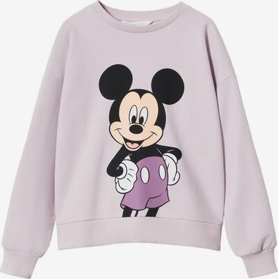 MANGO KIDS Sweatshirt 'Mickey' in lila / pastelllila / schwarz / weiß, Produktansicht
