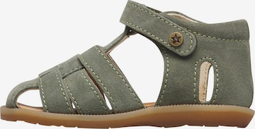NATURINO Open shoes 'Zaffiro' in Green: front