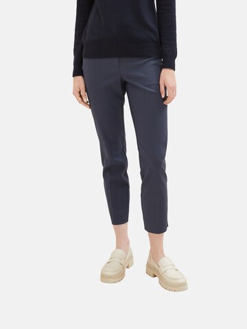 Regular Pantalon 'Mia' TOM TAILOR en bleu : devant