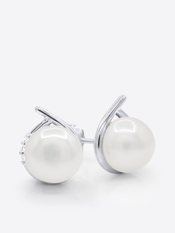 Ateliers Saint Germain - Pendientes 'Clichy' en blanco: frente