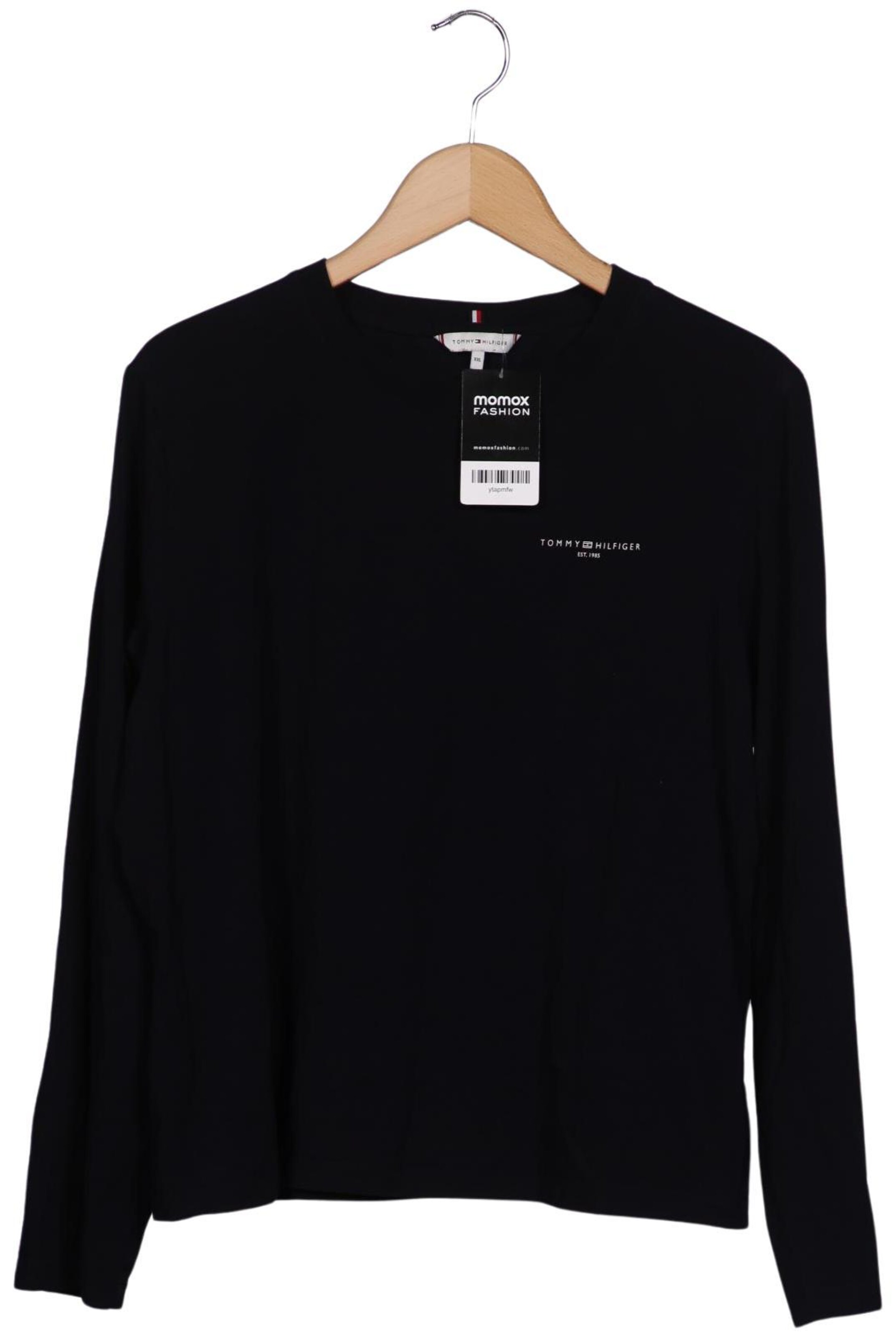 TOMMY HILFIGER Langarmshirt XXL in Schwarz: Vorderseite