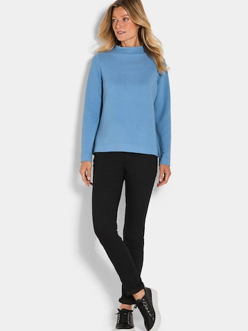 Goldner Sweatshirt in Blau