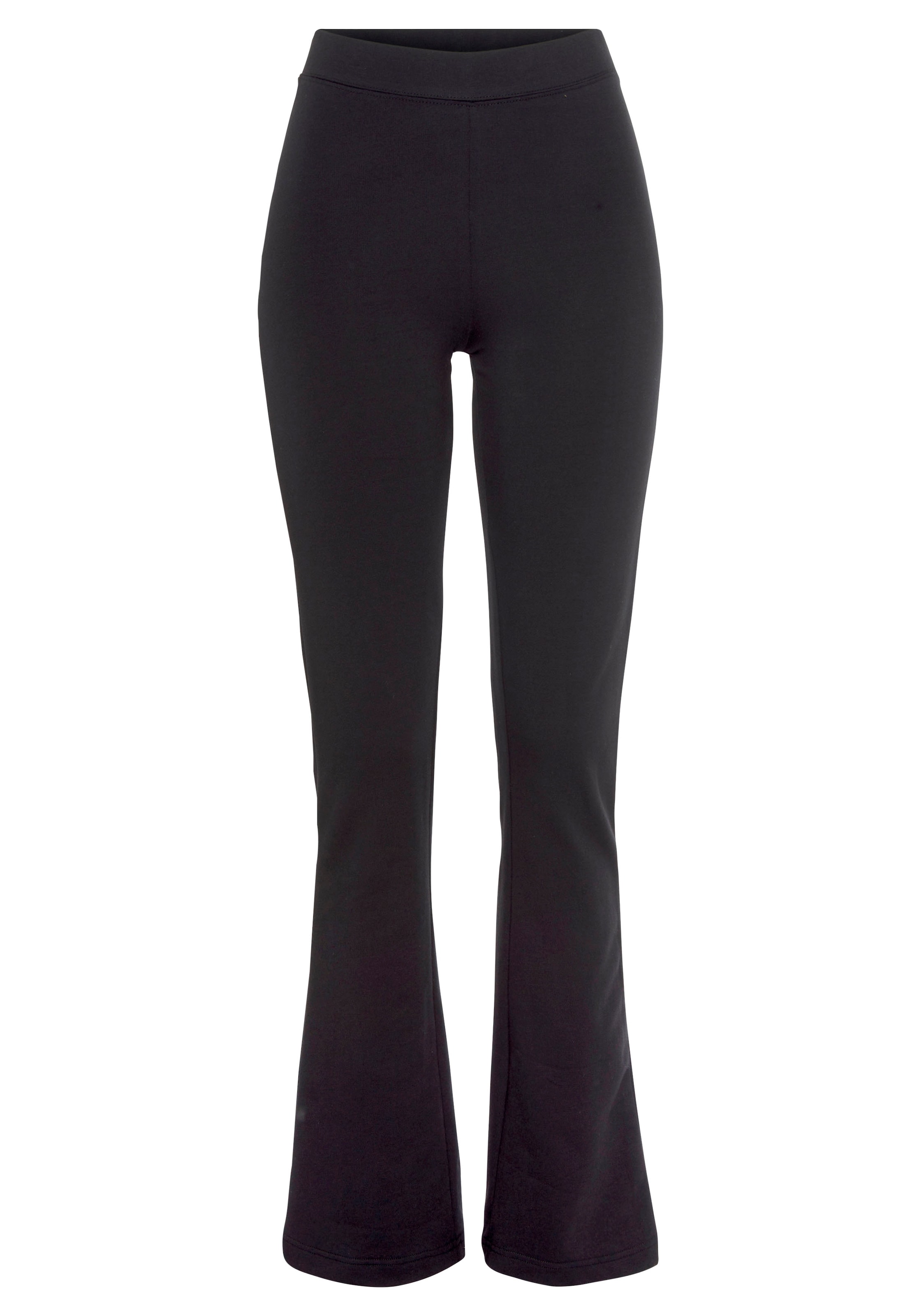 FLASHLIGHTS Boot cut Pants in Black: front