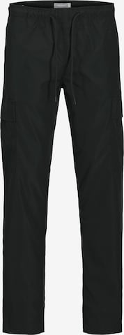 JACK & JONES - regular Pantalón cargo en negro: frente