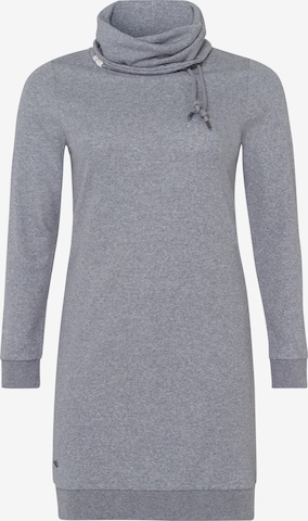 Ragwear Plus Knitted dress in Grey: front