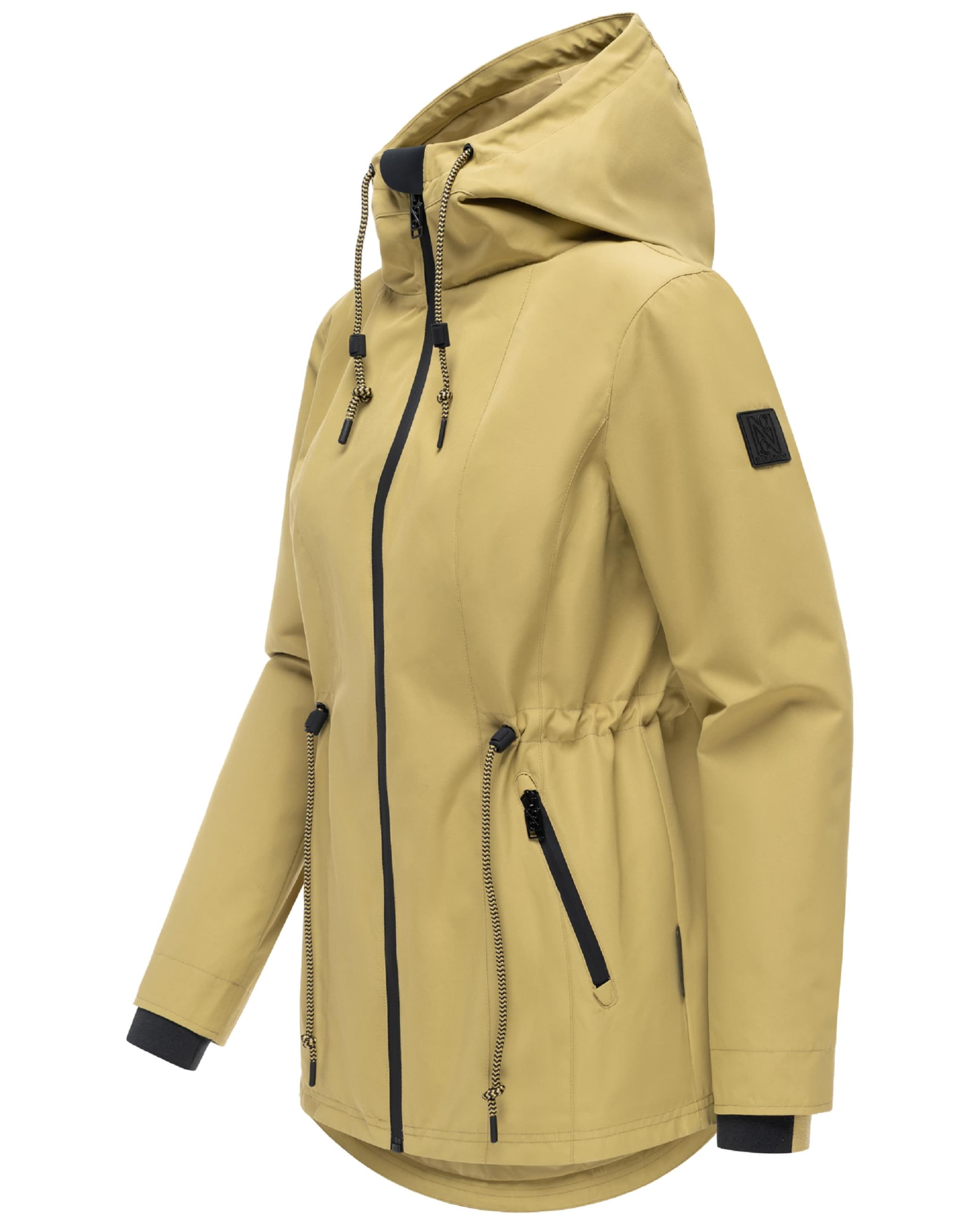 NAVAHOO Between-seasons parka 'Blumentanz 14' in Green