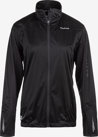 ENDURANCE Sportjacke 'Ziva' in Schwarz: Vorderseite