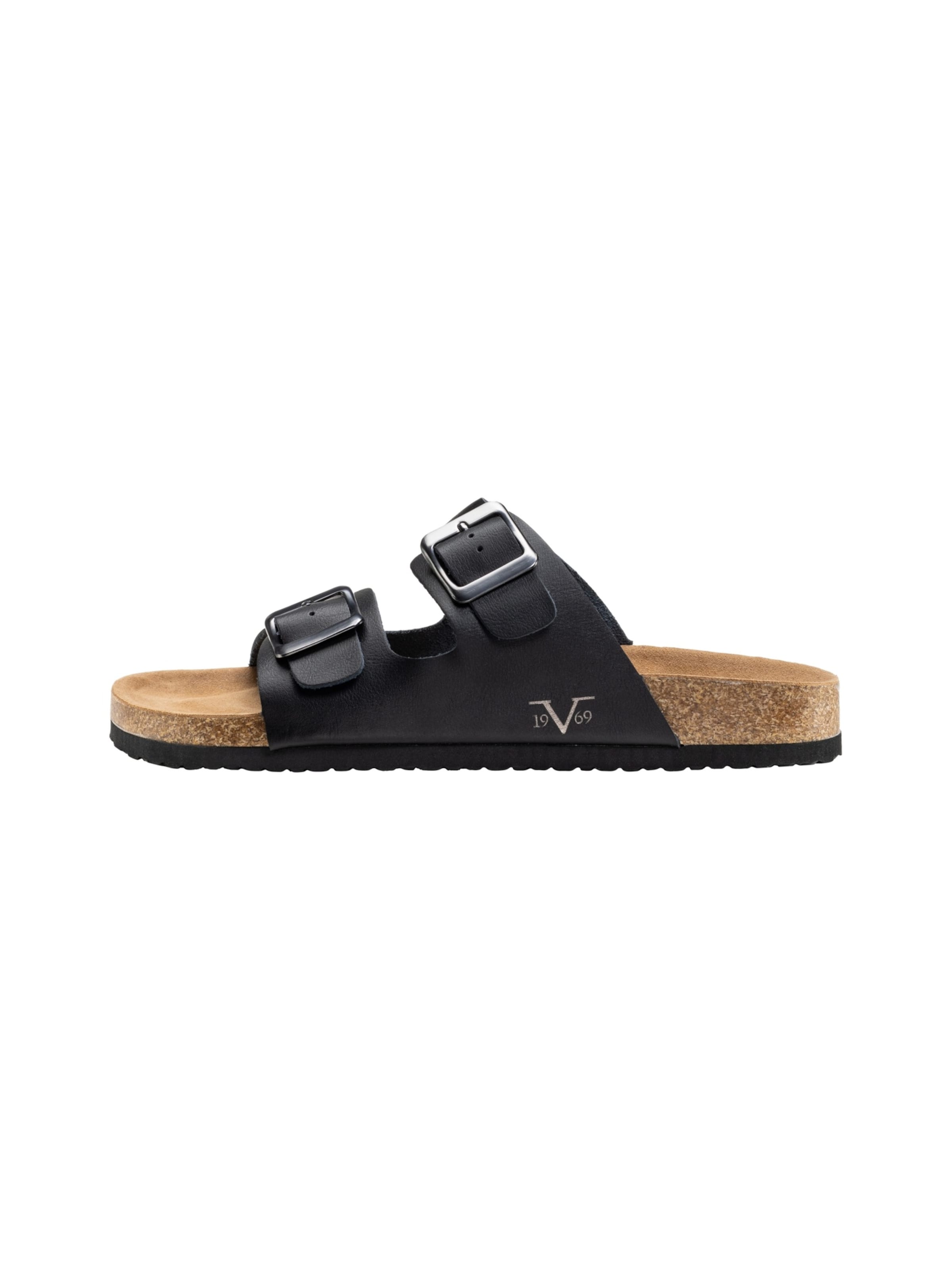 19V69 ITALIA Sandal ' SASSUOLO ACTION  ' in Black: front