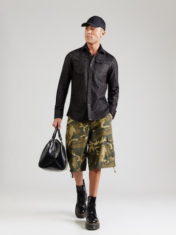 Slim fit Cămașă de la G-STAR pe negru