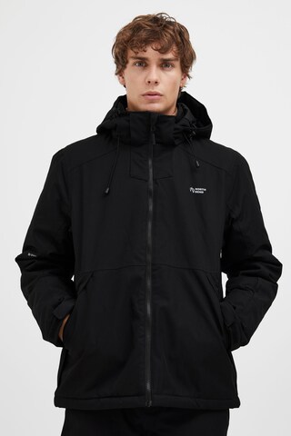 North Bend Winter Jacket 'Octa' in Black: front