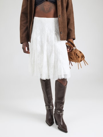 Abercrombie & Fitch Юбка в Белый: спереди