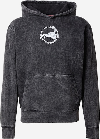 juoda ALPHA INDUSTRIES Megztinis be užsegimo 'Scorpion': priekis