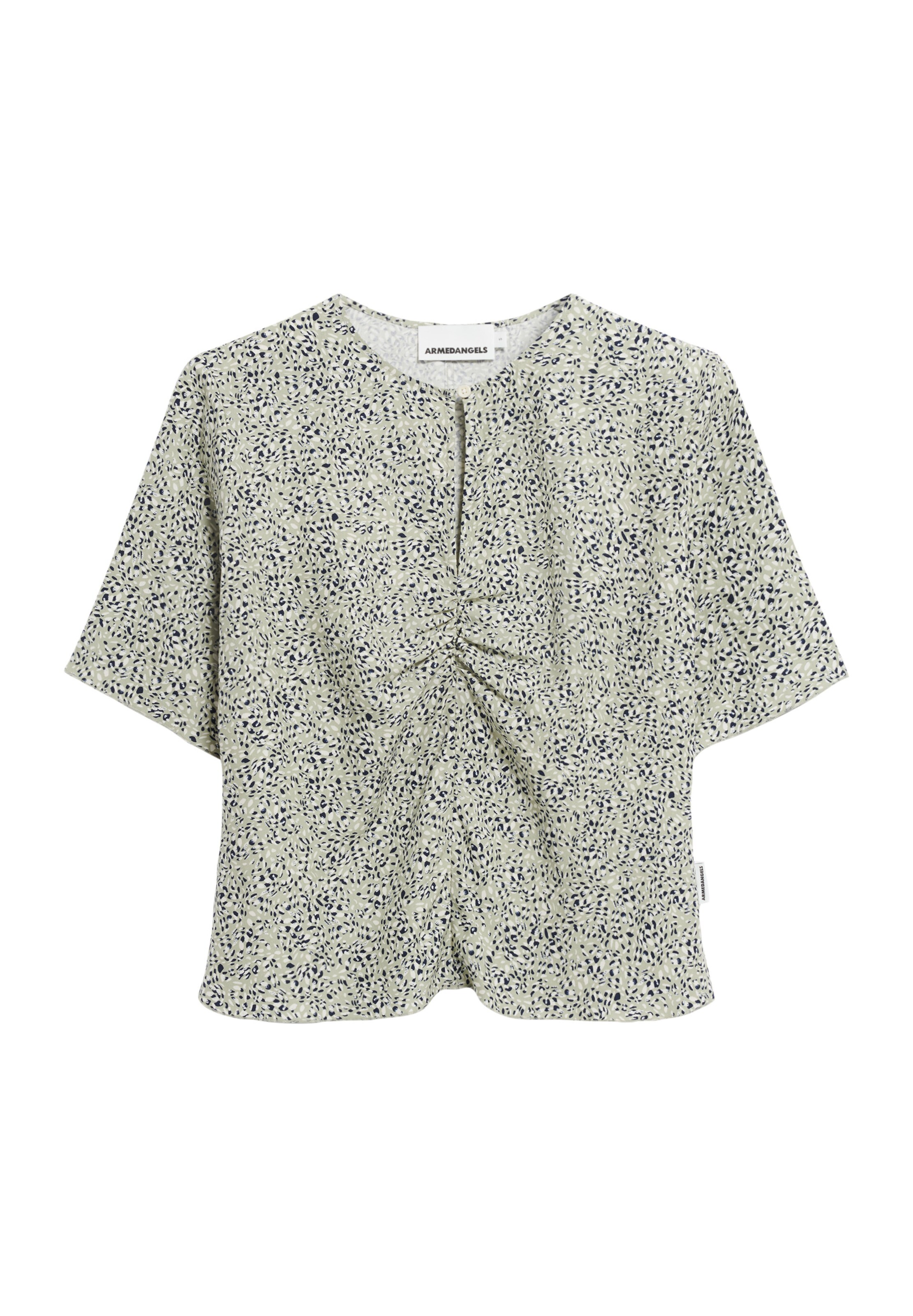 ARMEDANGELS Blouse in Groen: voorkant