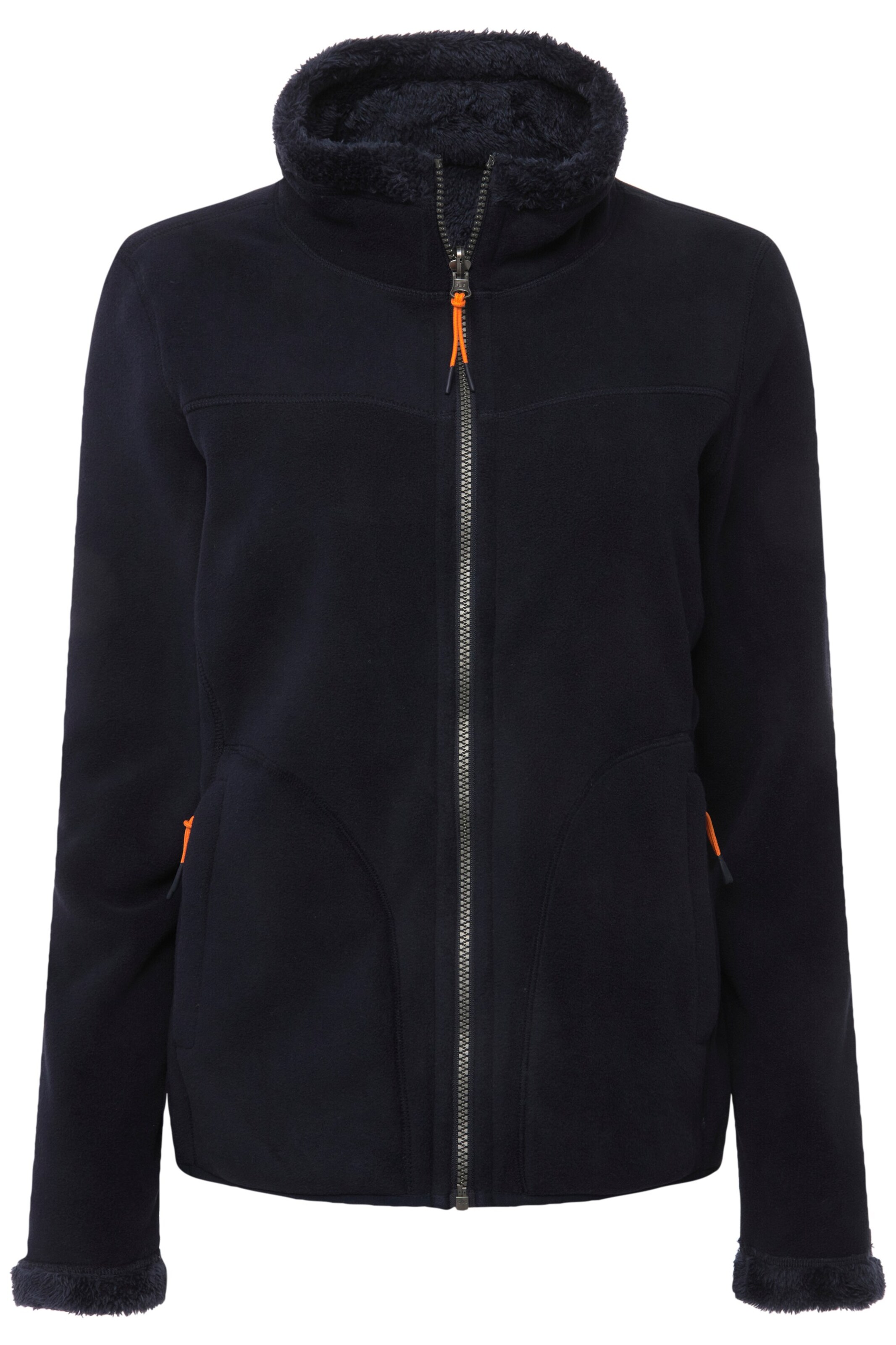 LAURASØN Fleece jas in Blauw: voorkant