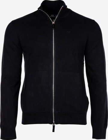 ARMANI EXCHANGE Regular fit Knit Cardigan in Black: front