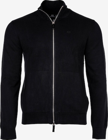 ARMANI EXCHANGE Regular fit Knit Cardigan in Black: front