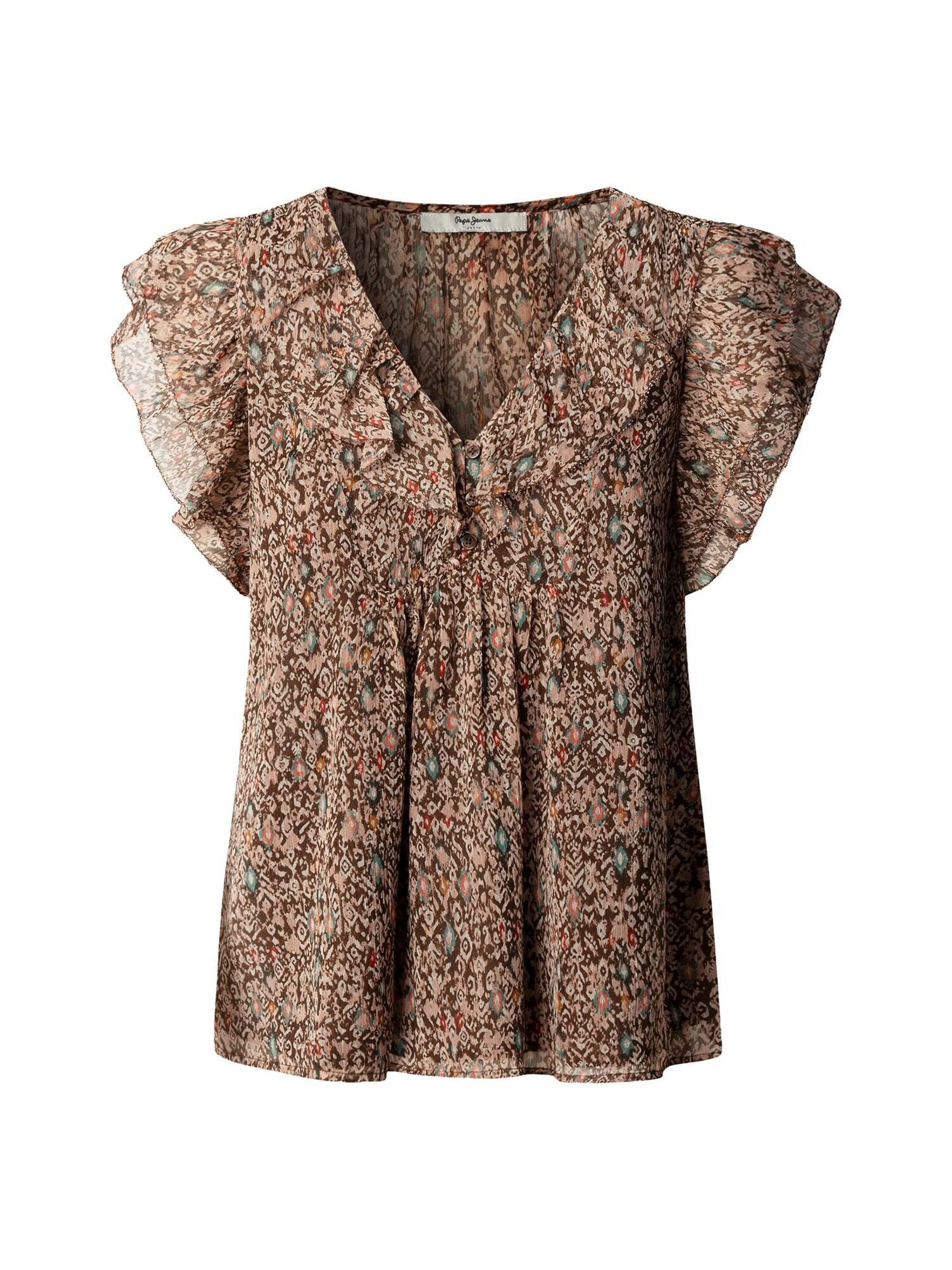 Pepe Jeans Bluse 'Diana' in Braun: Vorderseite