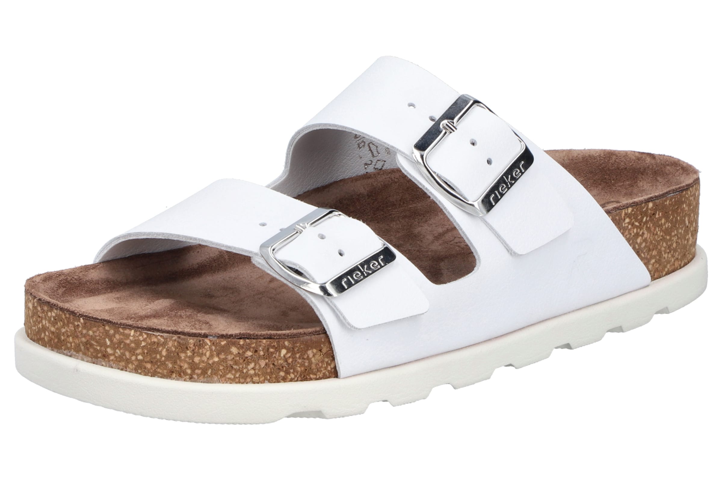 Mule Rieker en blanc : devant