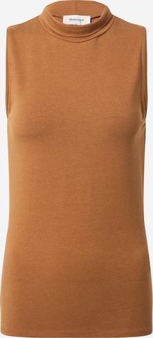 modström Top 'Theo' in Brown: front