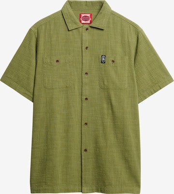 Superdry Overhemd in Groen: voorkant