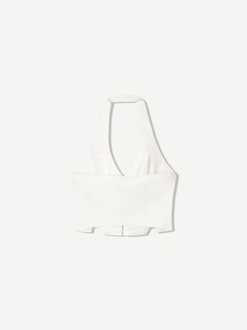 Bershka Top | bela barva