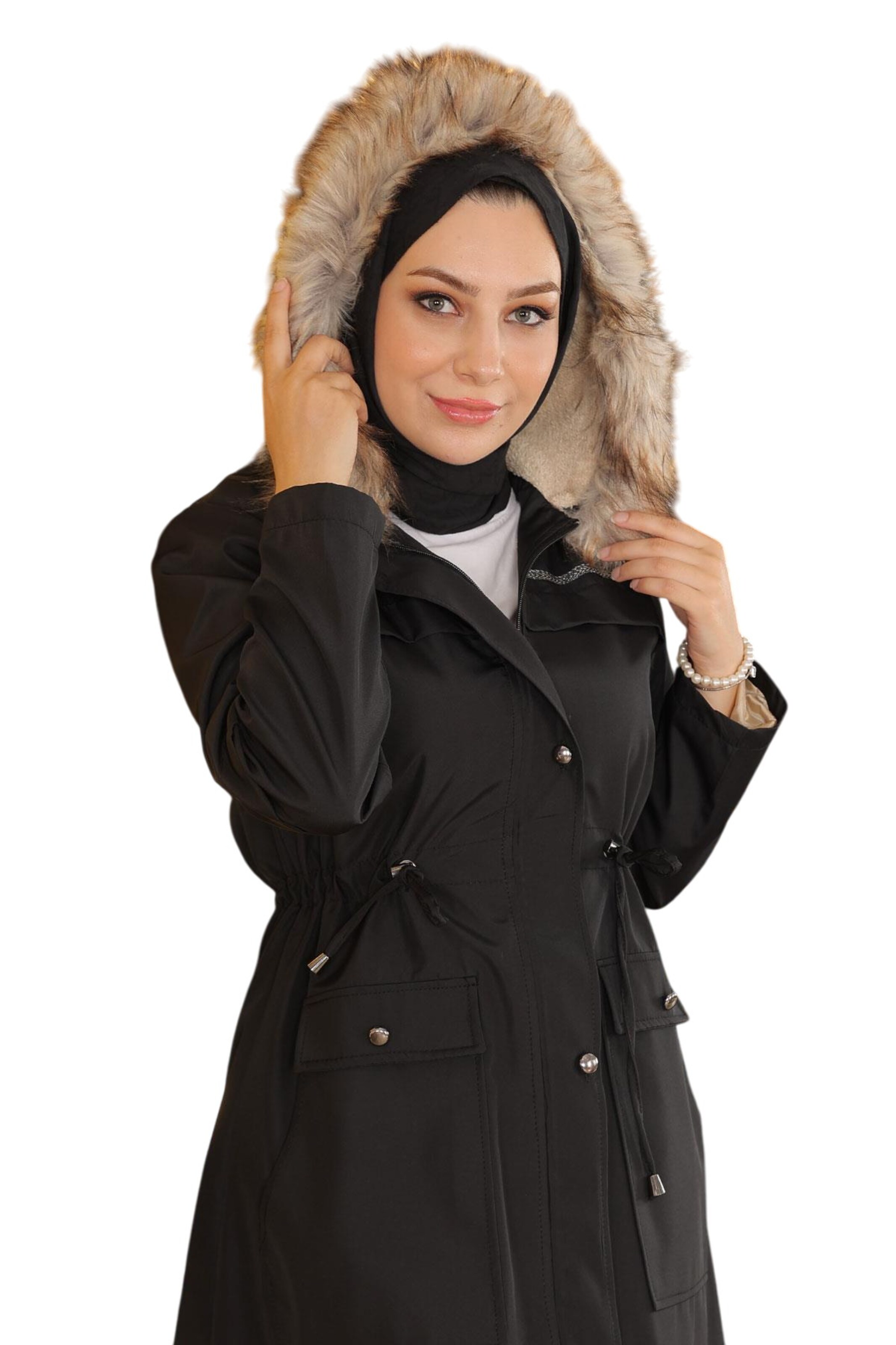 MODAMIHRAM Winterparka in Zwart