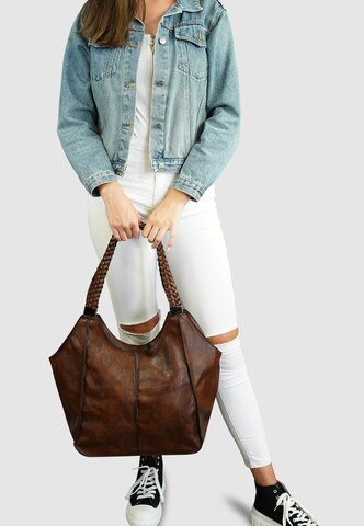 HARPA Handbag in Brown