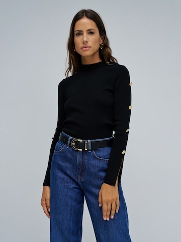 Pull-over Salsa Jeans en noir : devant